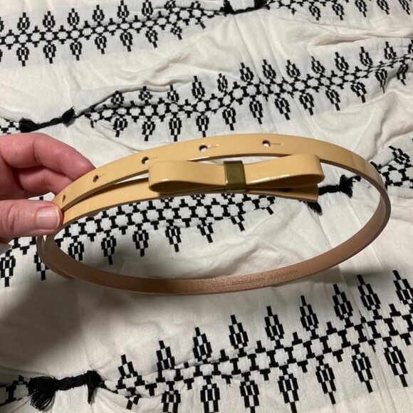 Madewell Patent Leather Bow Belt - Picture 1 of 2